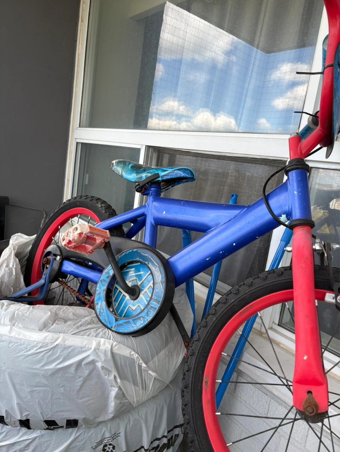 Kids Blue and Red BMX Bike - photo 2