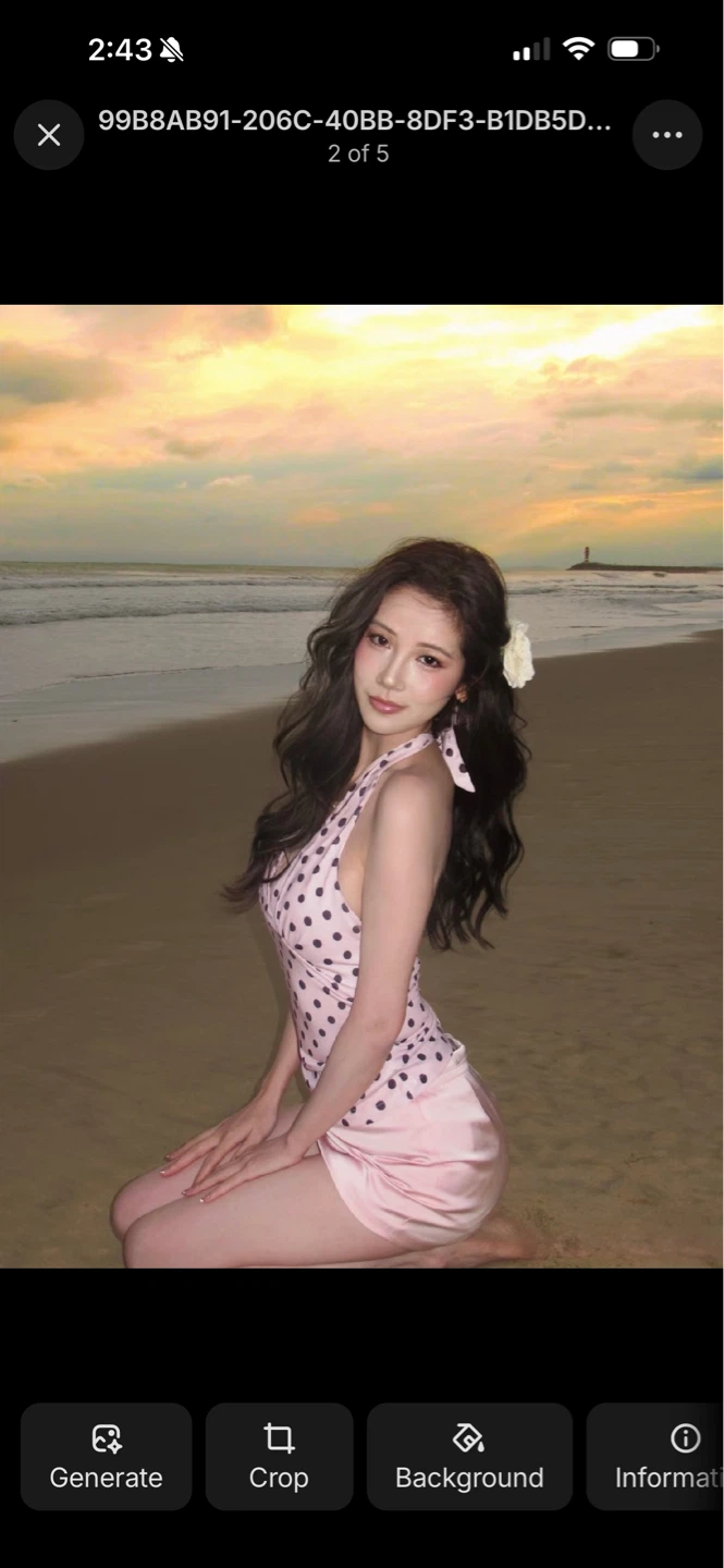 Pink Polka Dot Halter Top and Skirt Set - photo 2