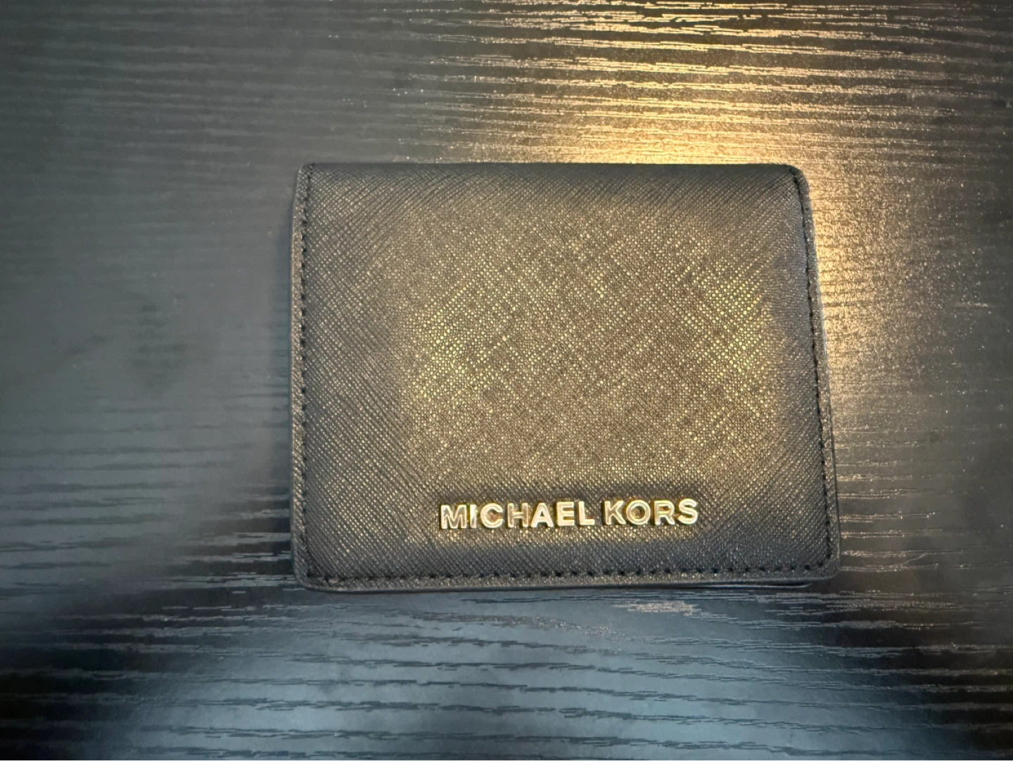 Michael Kors Black Saffiano Leather Bifold Wallet