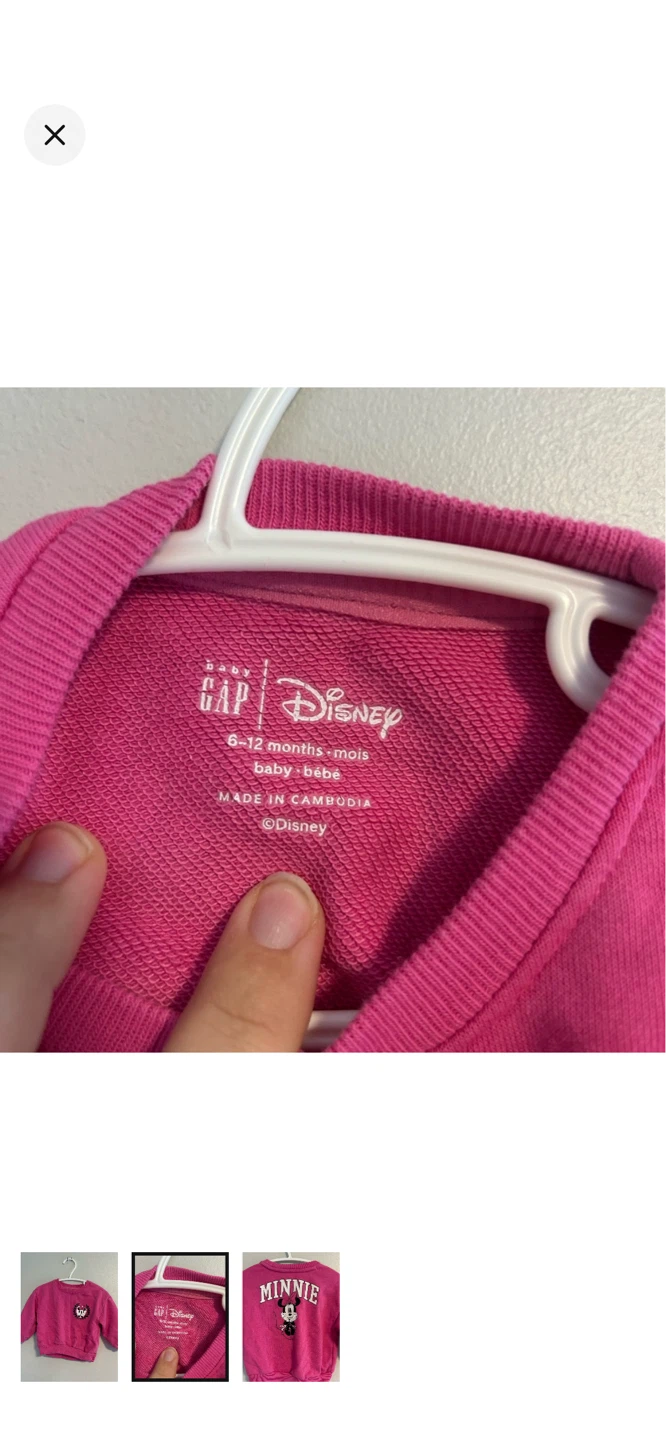 Gap Disney Minnie Mouse Baby Sweater - 6-12 Months - photo 2