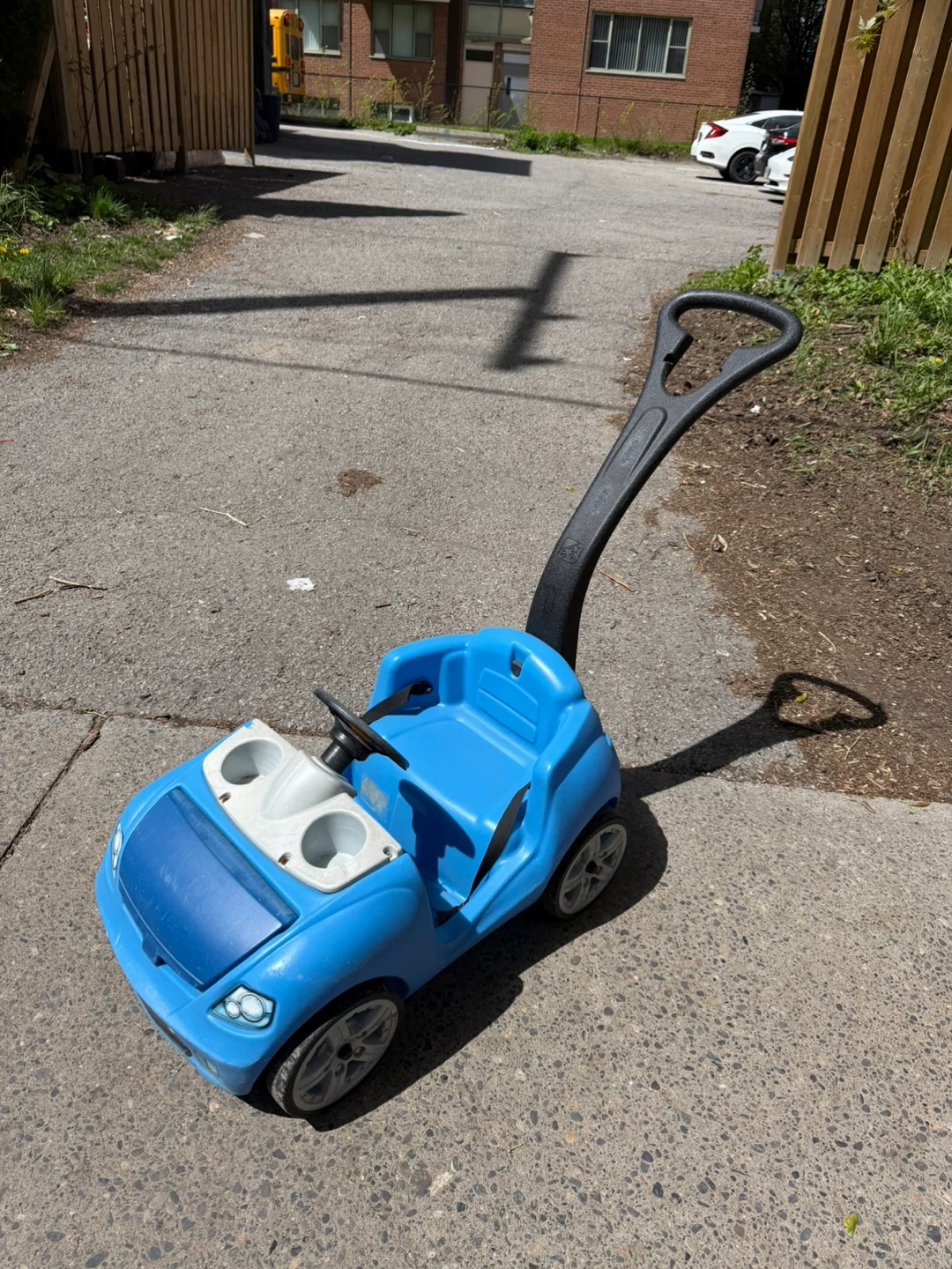 Kid Blue Push Car - Stroller Ride-on Toy - Step2 Whisper Ride II
