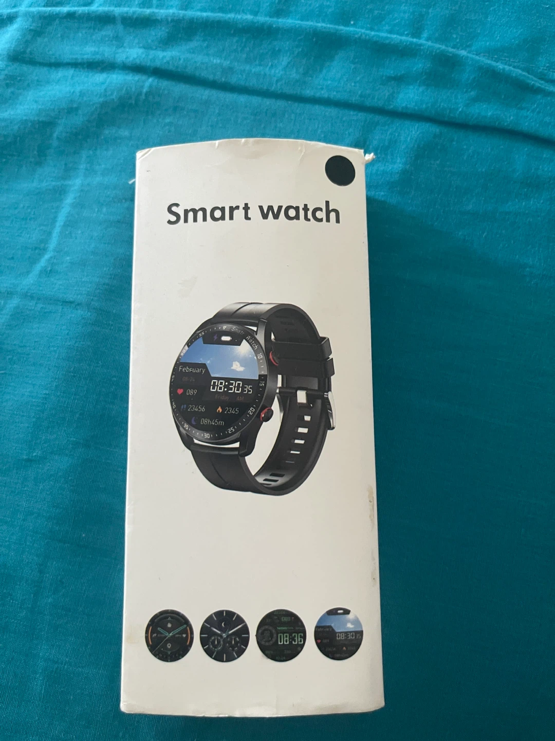 Black Smart Watch with Charging Cable and Extra Band - photo 4