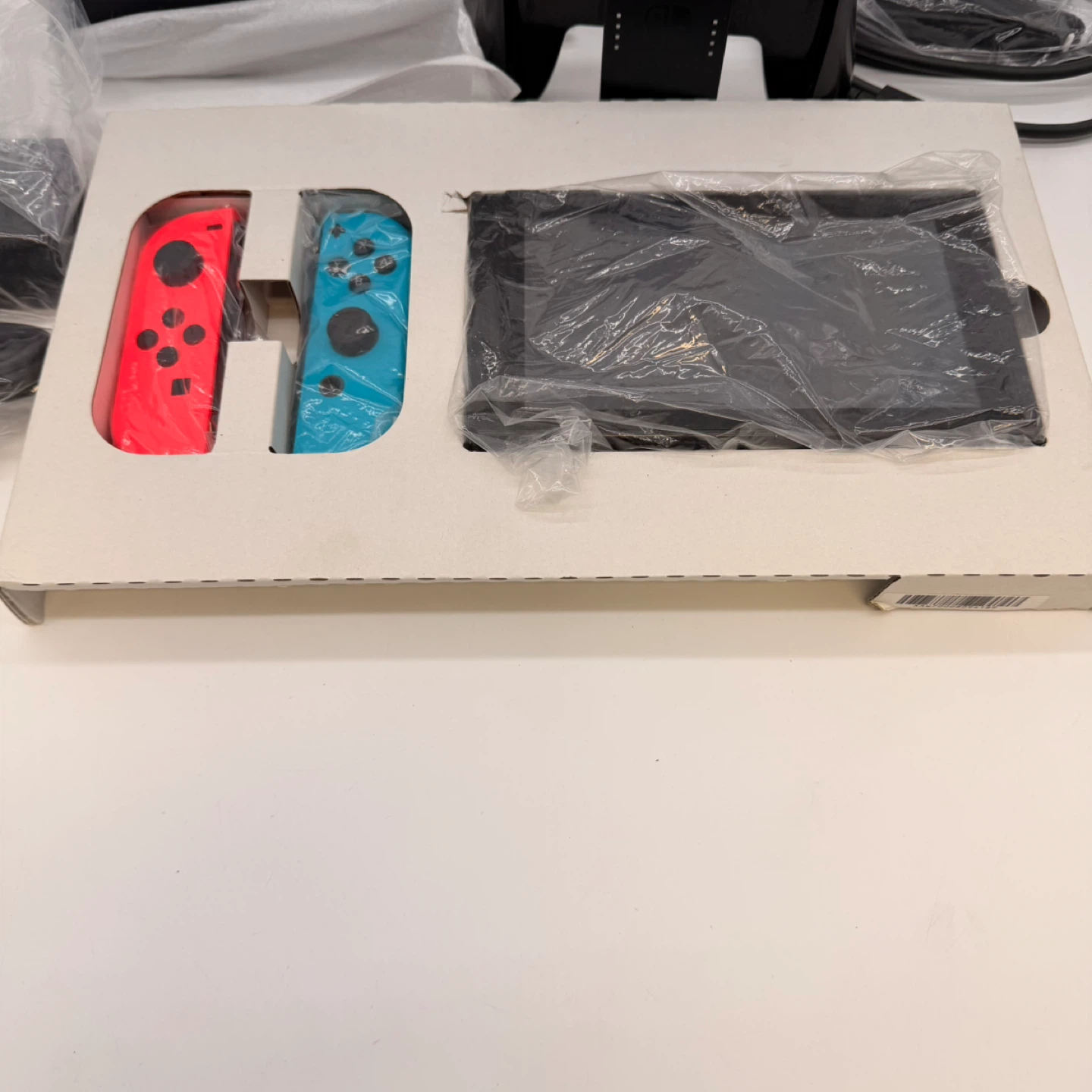 Nintendo Switch Console Neon Red Blue Complete Bundle Like New - photo 2