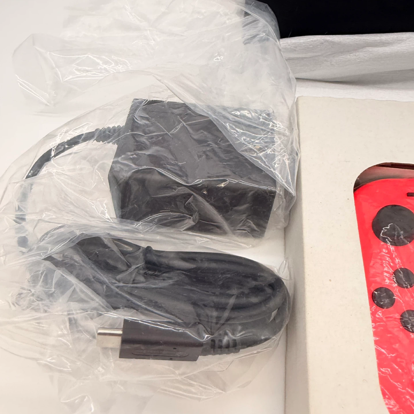 Nintendo Switch Console Neon Red Blue Complete Bundle Like New - photo 5