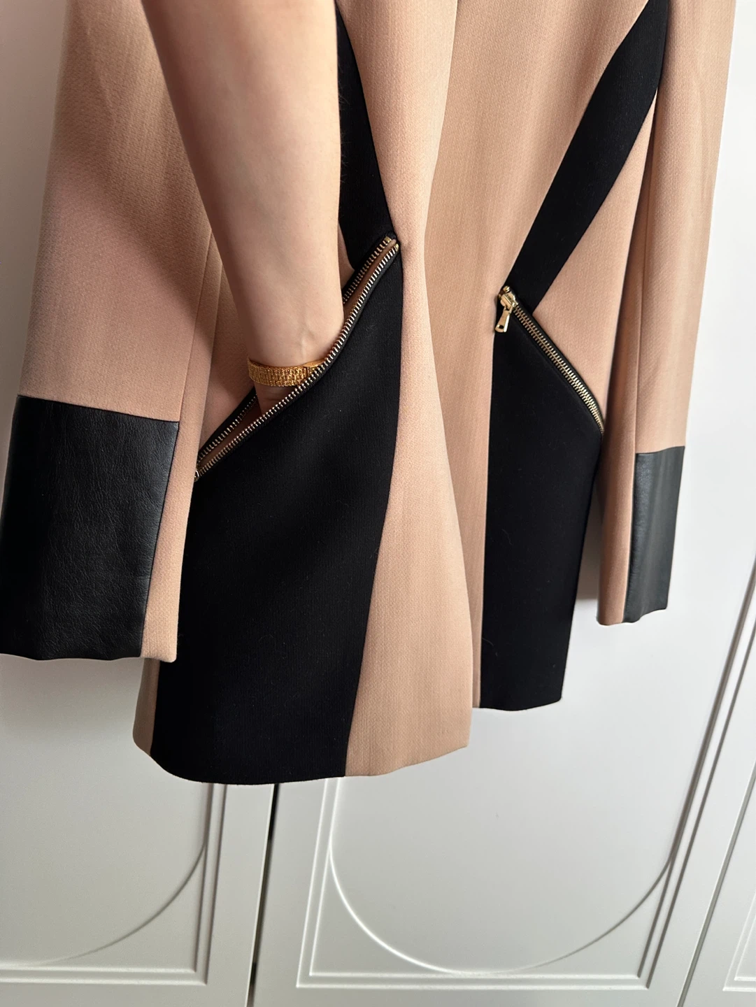 River Island Women's Tan & Black Blazer Size UK6 - photo 3