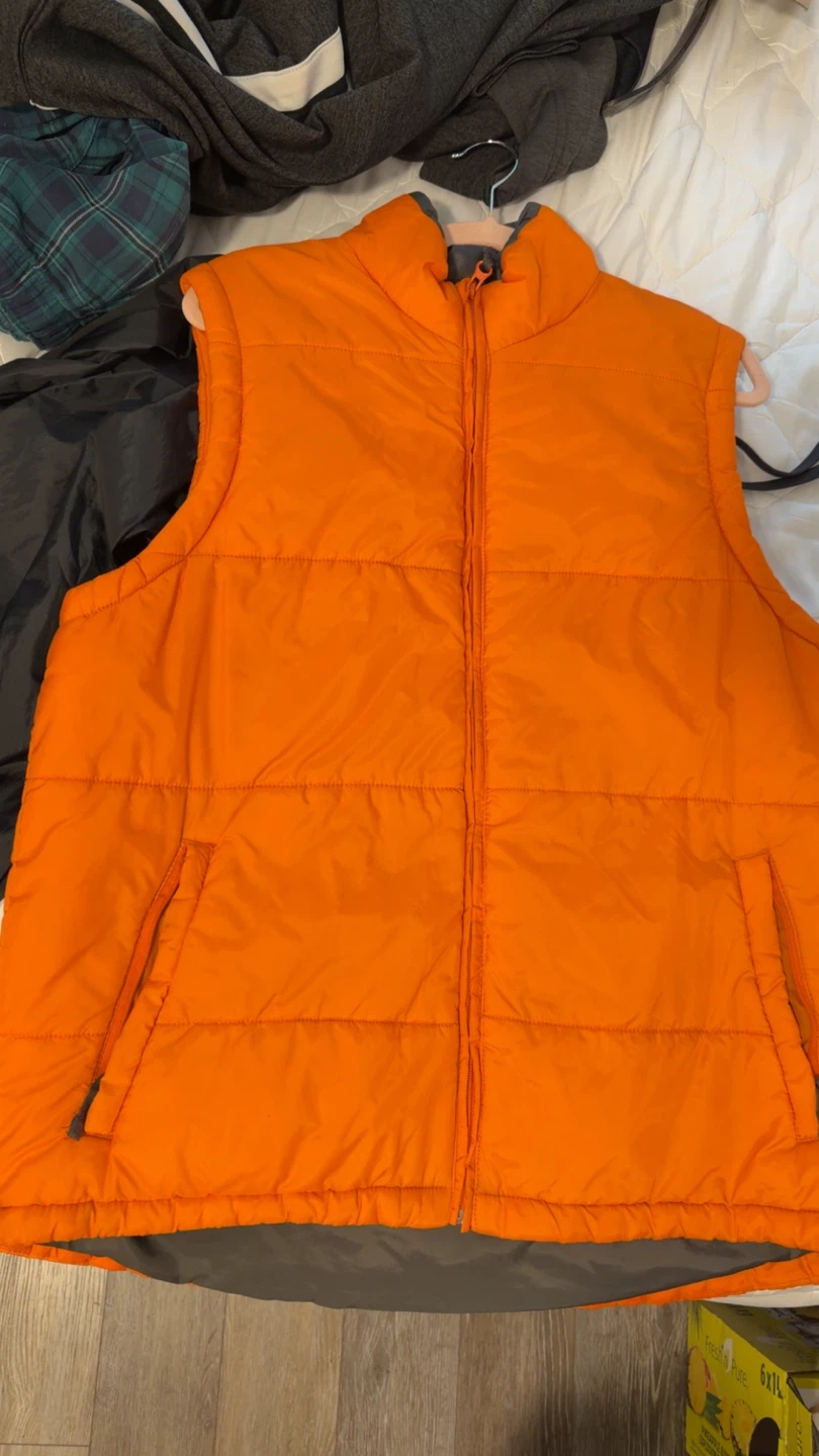 Orange Puffer Vest