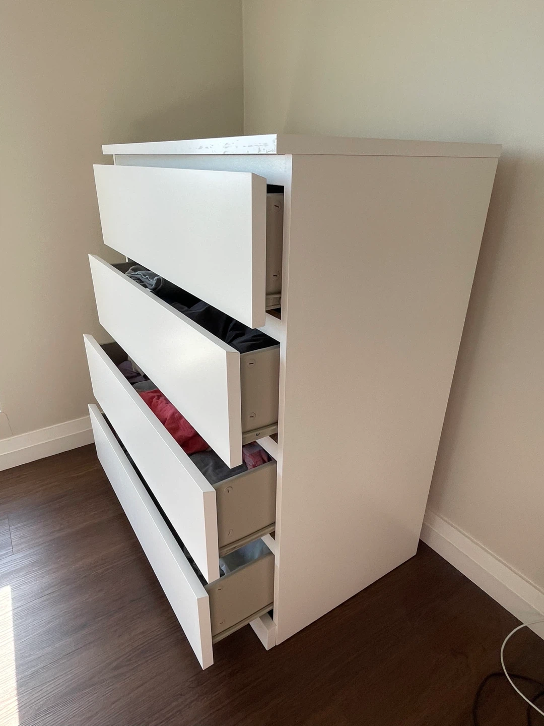 Ikea 4 drawer chest/dresser white - photo 2