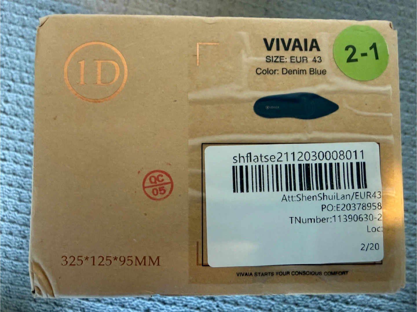 VIVAIA Women's Blue Knit Pointed-Toe Flats - Size EUR 43 - photo 4