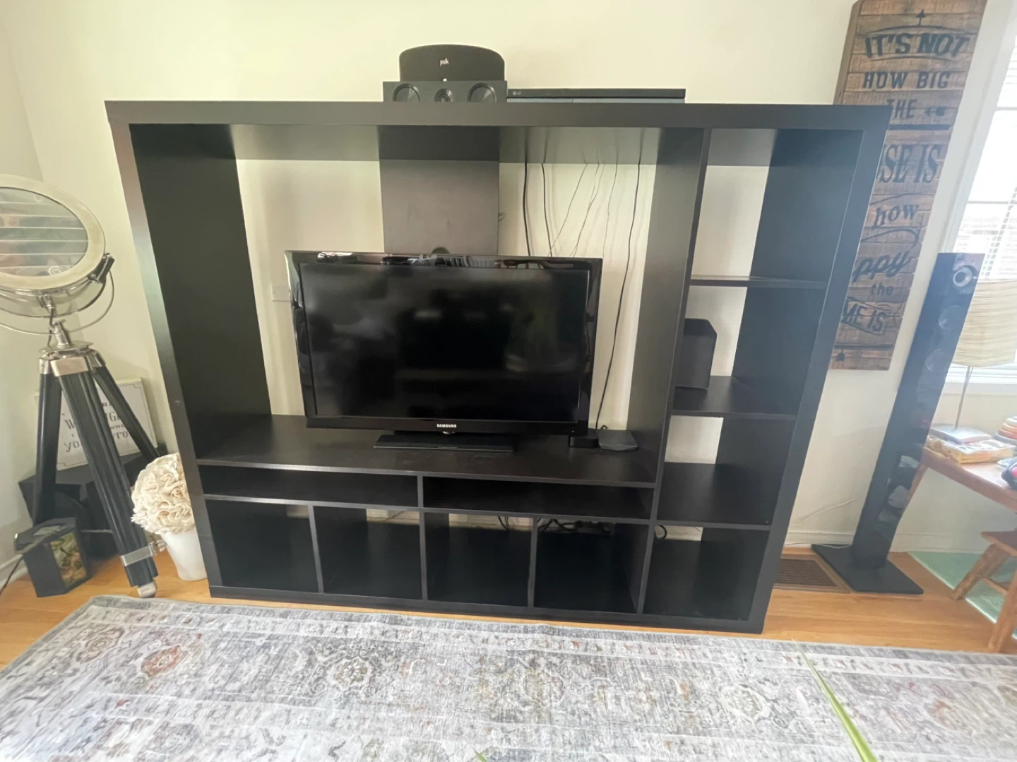 Black Entertainment Unit / Shelf System