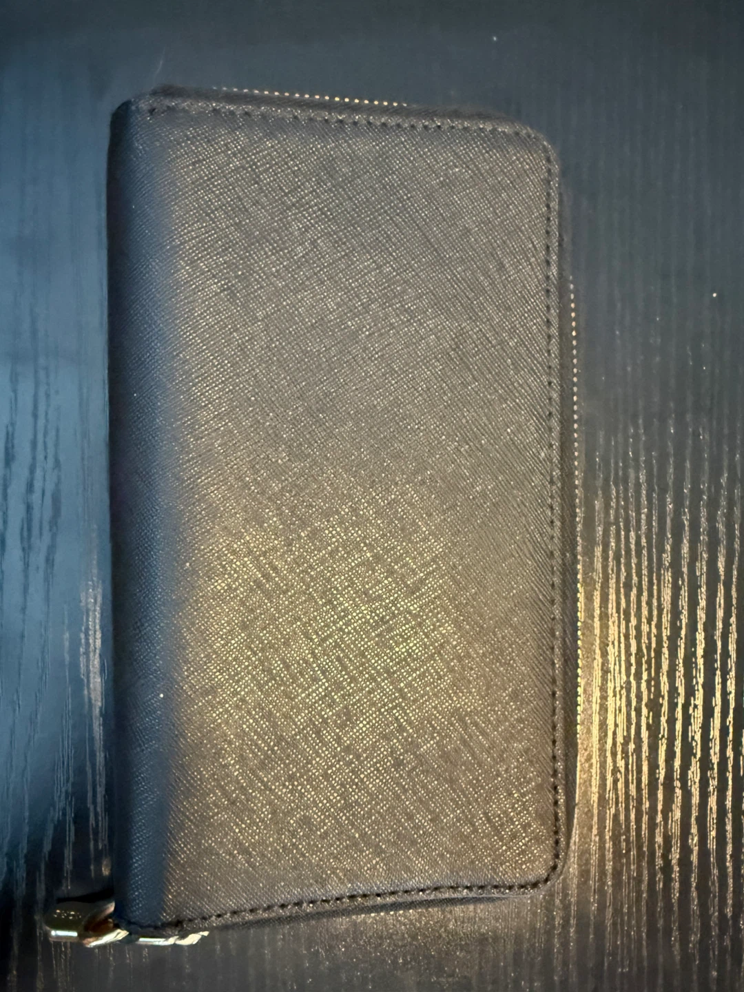 Michael Kors Black Saffiano Leather Zip Around Wallet Clutch - photo 2