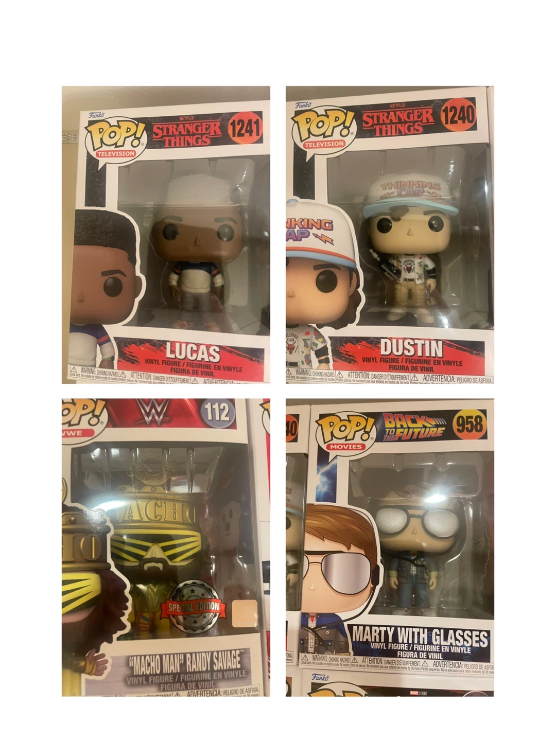 Funko pop arranged set of 4