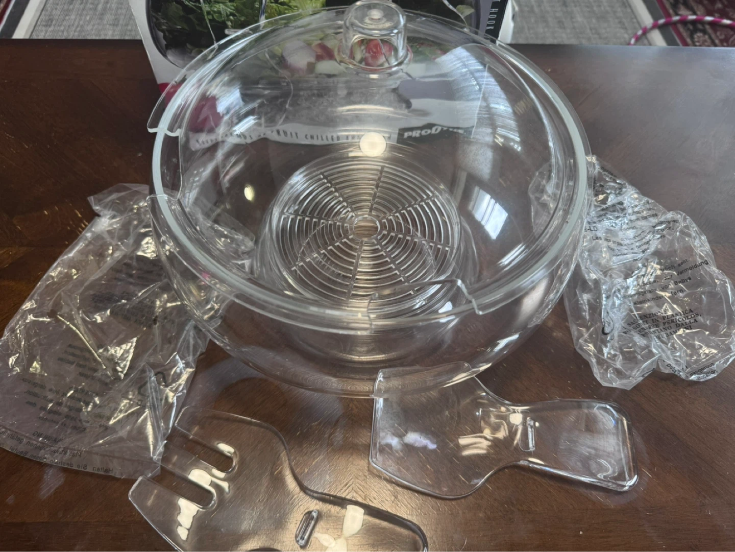 Prodyne Salad On Ice Acrylic Bowl with Dome Lid - photo 3