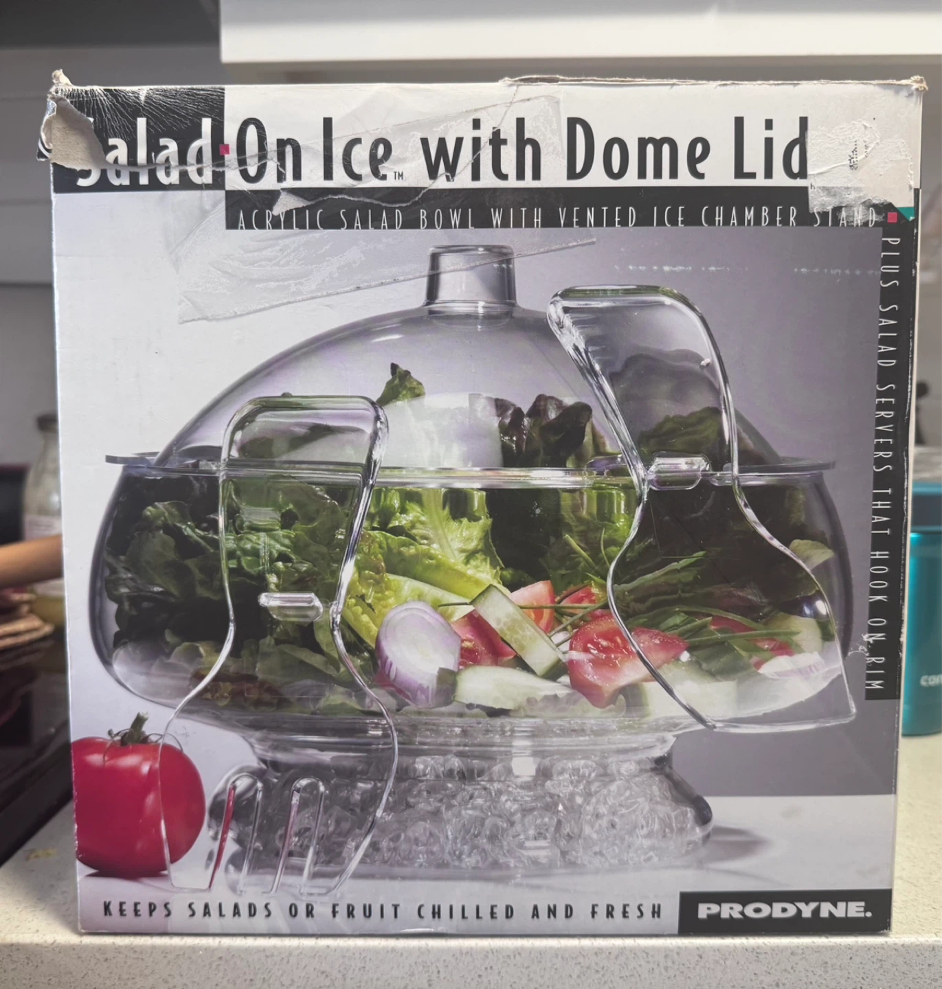 Prodyne Salad On Ice Acrylic Bowl with Dome Lid