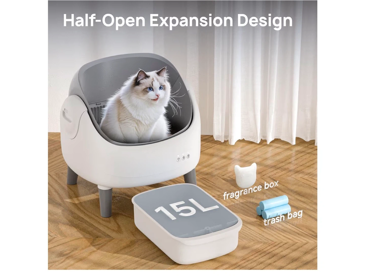 Smart Automatic Cat Litter Box with APP Control - photo 2