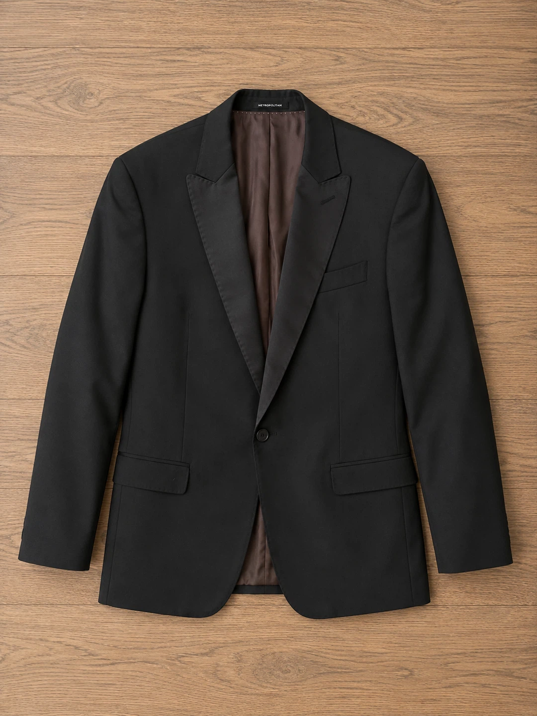 METROPOLITAN Black Tuxedo Jacket Size 46