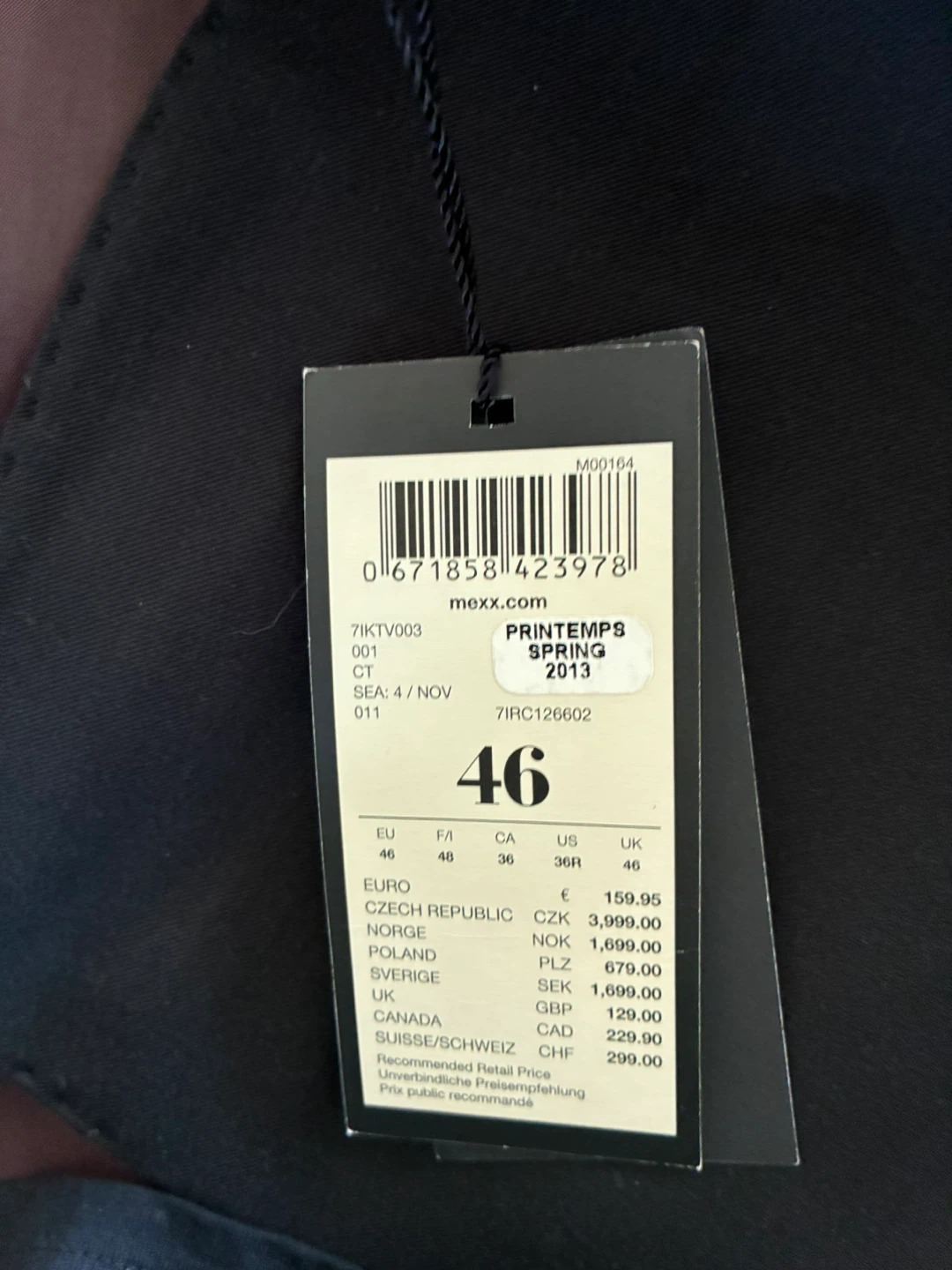 METROPOLITAN Black Tuxedo Jacket Size 46 - photo 5