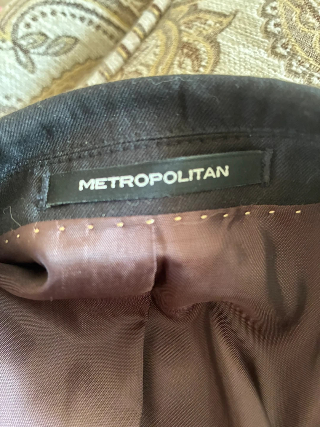 METROPOLITAN Black Tuxedo Jacket Size 46 - photo 3