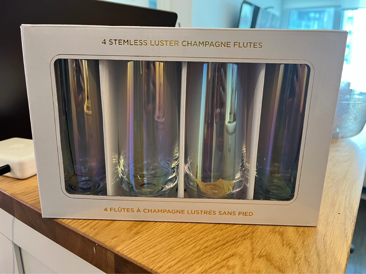 Champagne Flutes Glasses - Set of 4