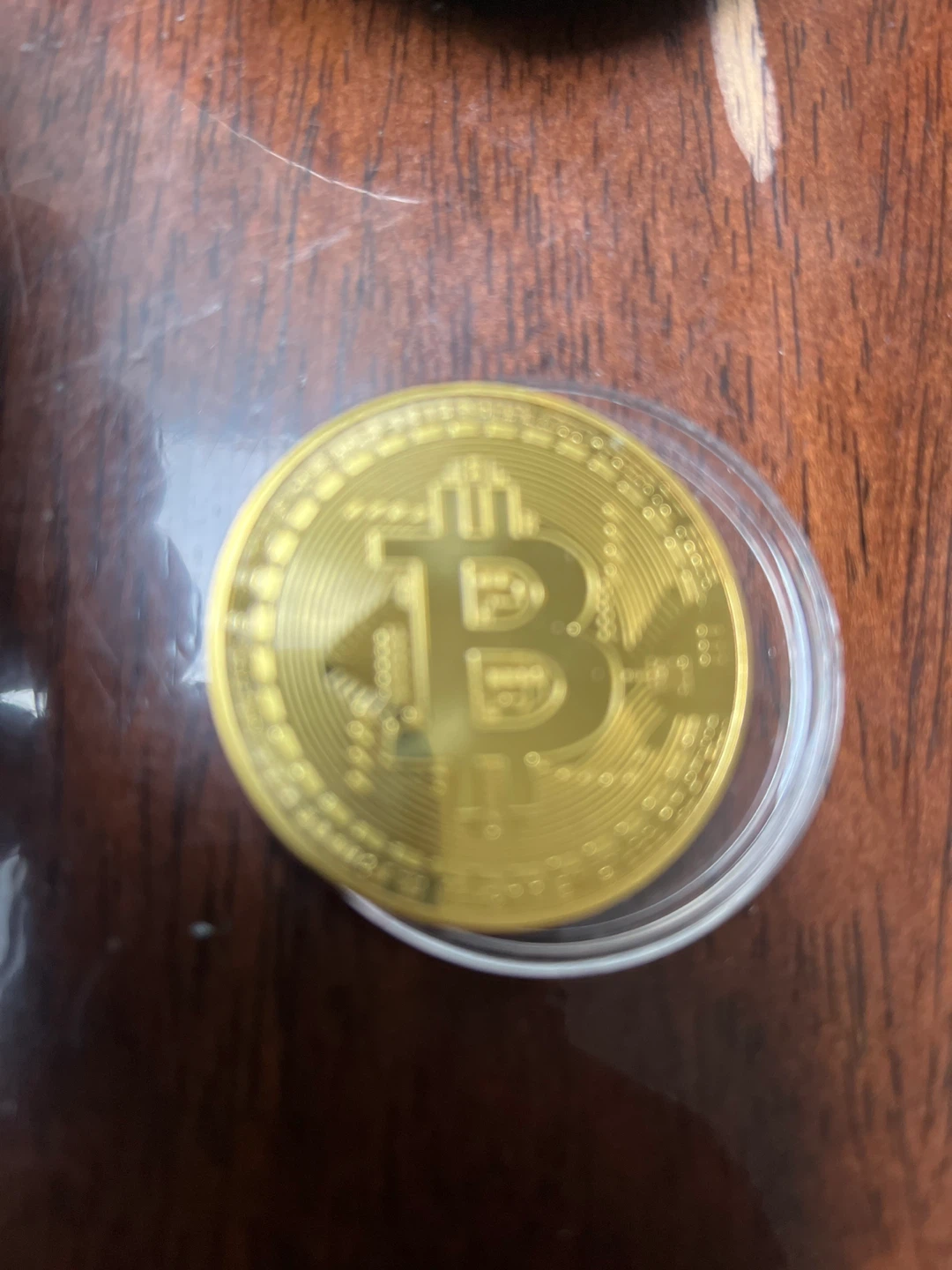 Gold plated bit coin - photo 5
