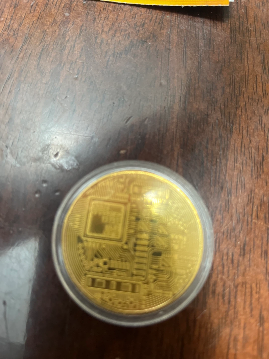 Gold plated bit coin - photo 3