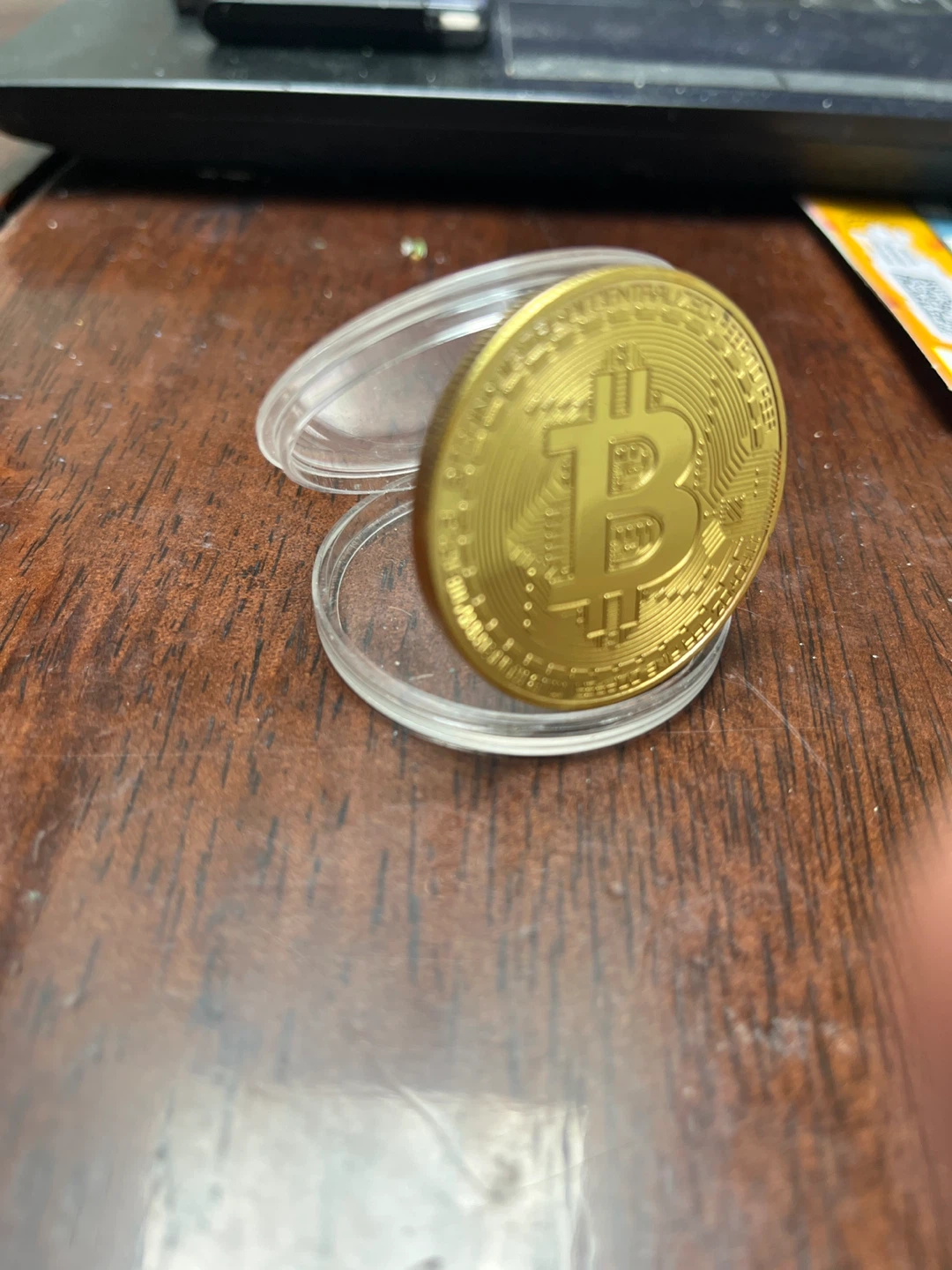 Gold plated bit coin