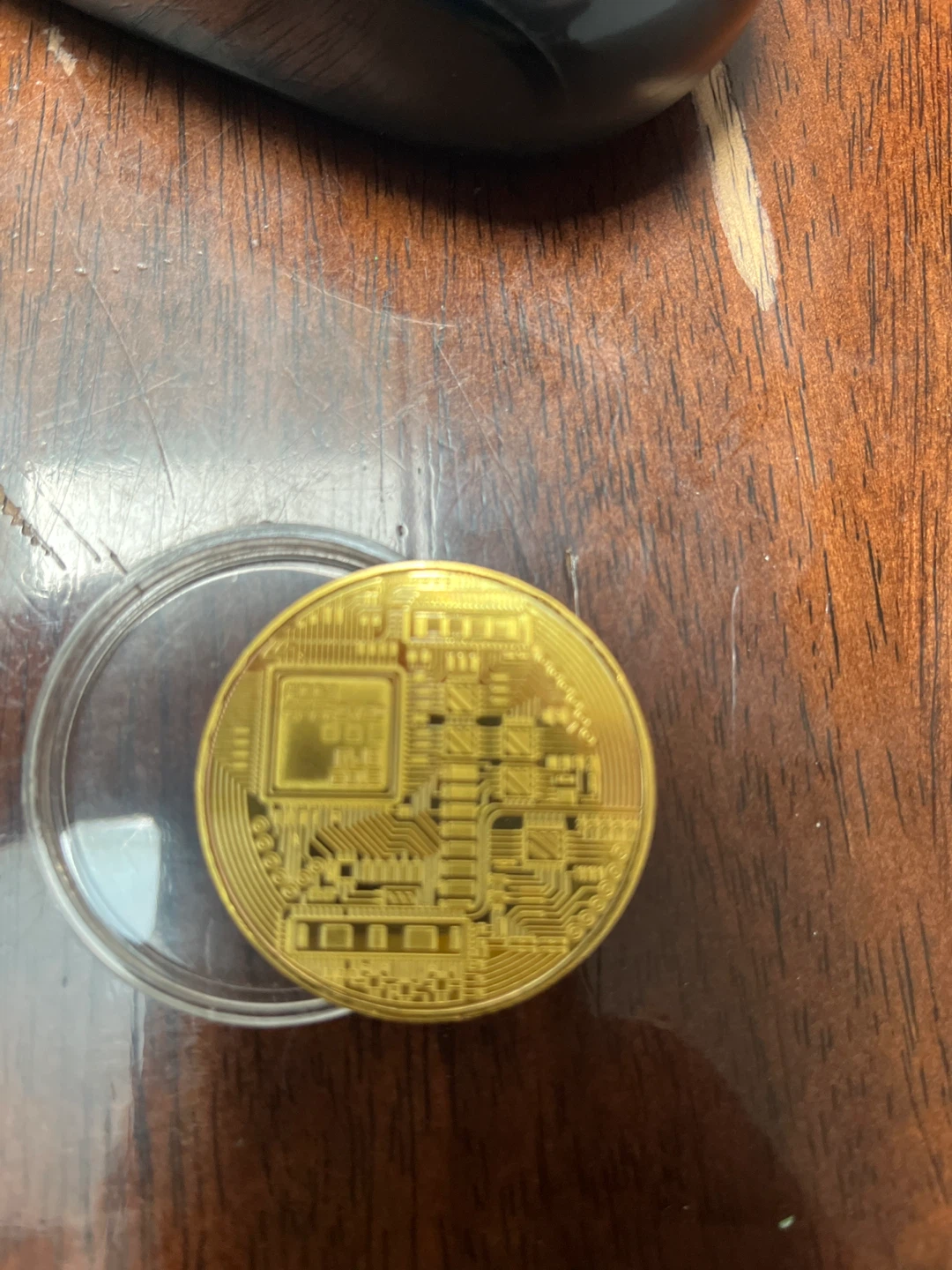 Gold plated bit coin - photo 4
