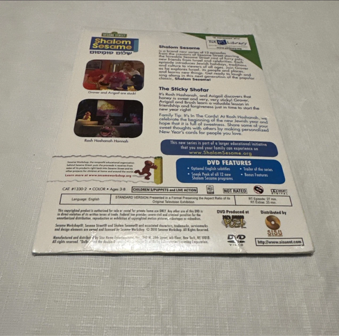 Sesame Street Shalom Sesame The Sticky Shofar DVD - photo 2