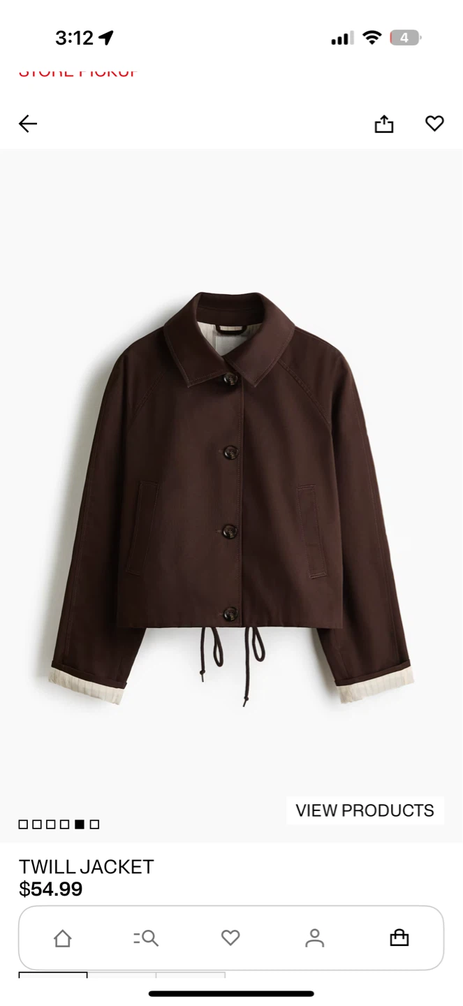 H&M Brown Twill Jacket