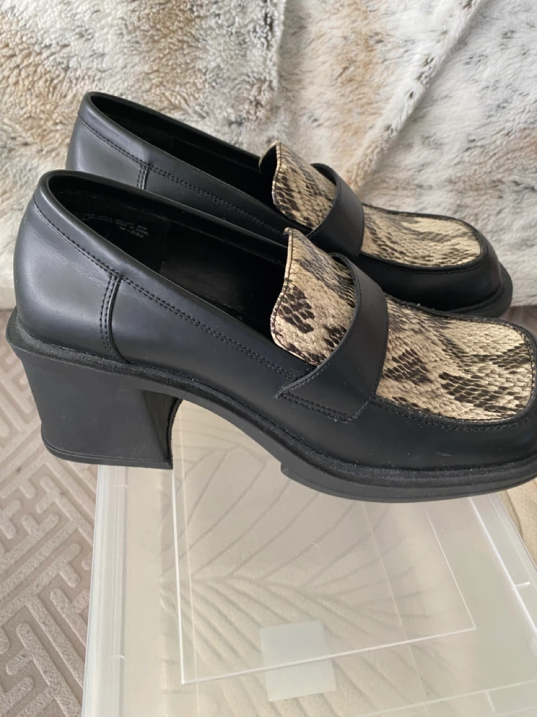 Unlisted.com Black Snake Print Loafers - photo 2