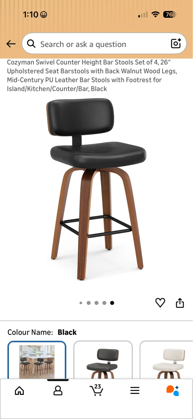 Brand new bar stools - accepting best offer - photo 3