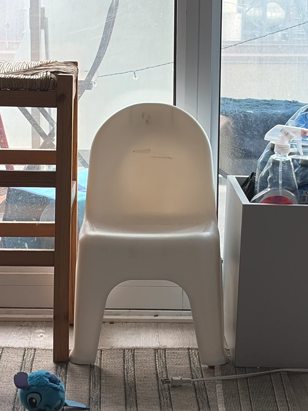 White Plastic Children's Chair
