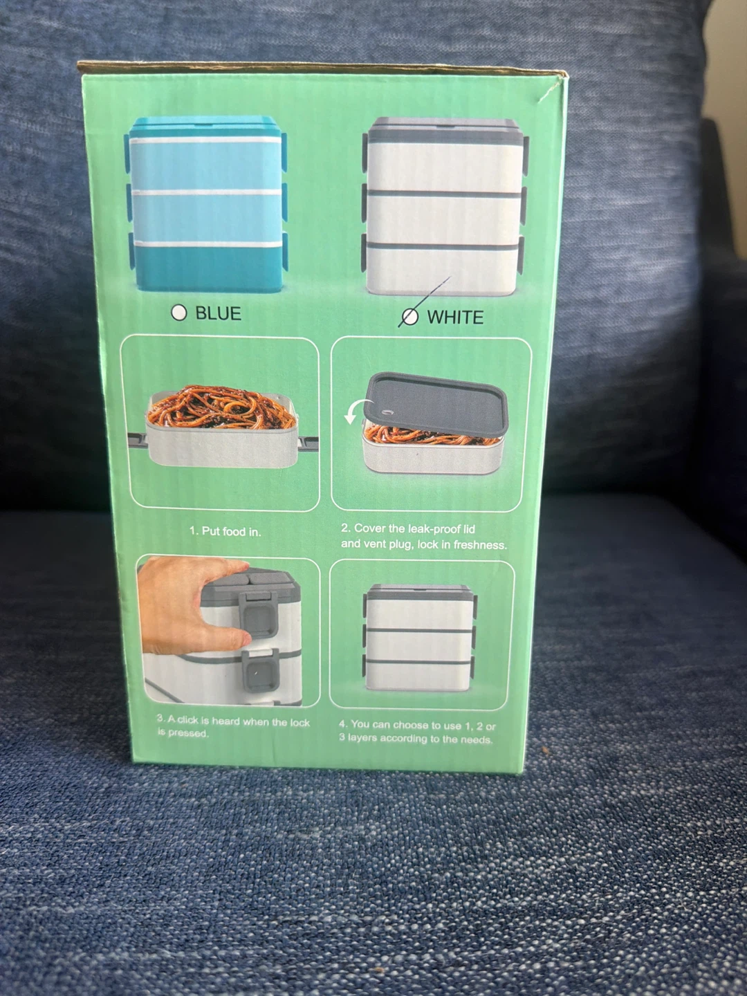 Kenuket 3-Layer Lunch Box with Utensils - 3L - photo 3