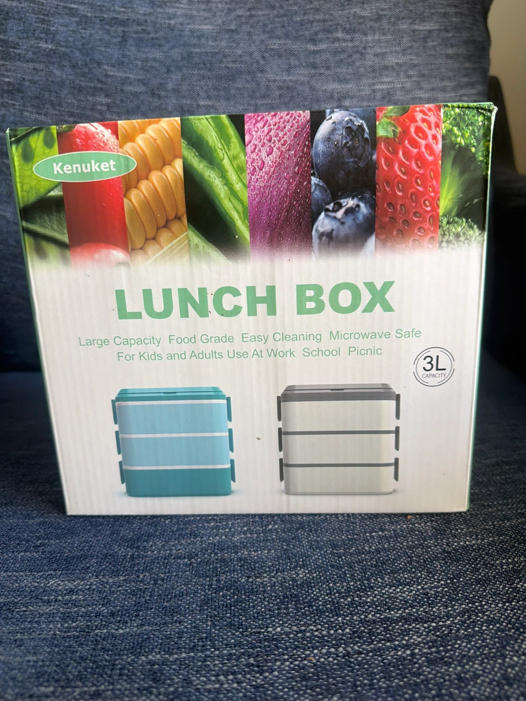 Kenuket 3-Layer Lunch Box with Utensils - 3L - photo 2