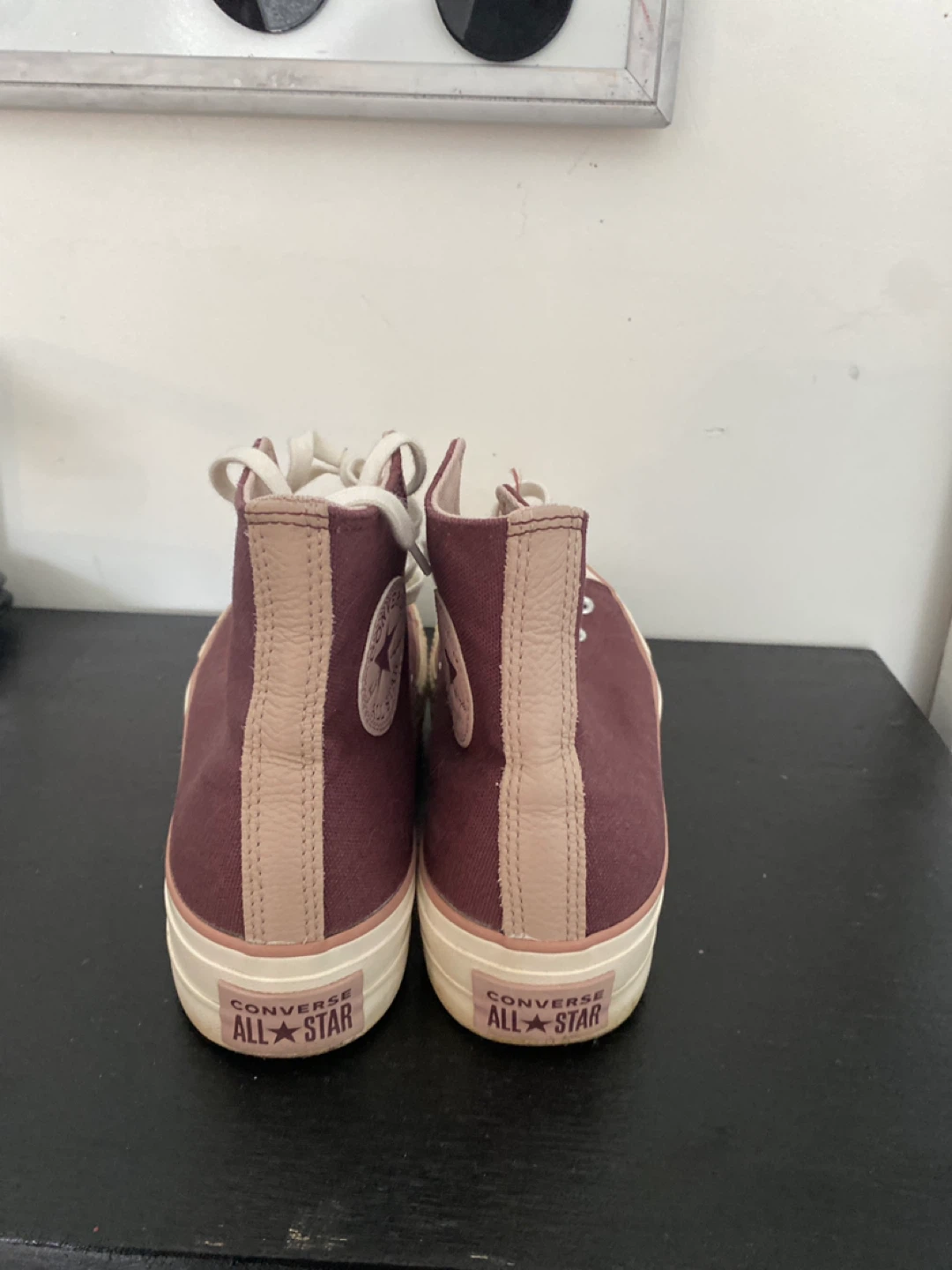 Converse All Star Chuck Taylor High Top Sneakers Burgundy - photo 3