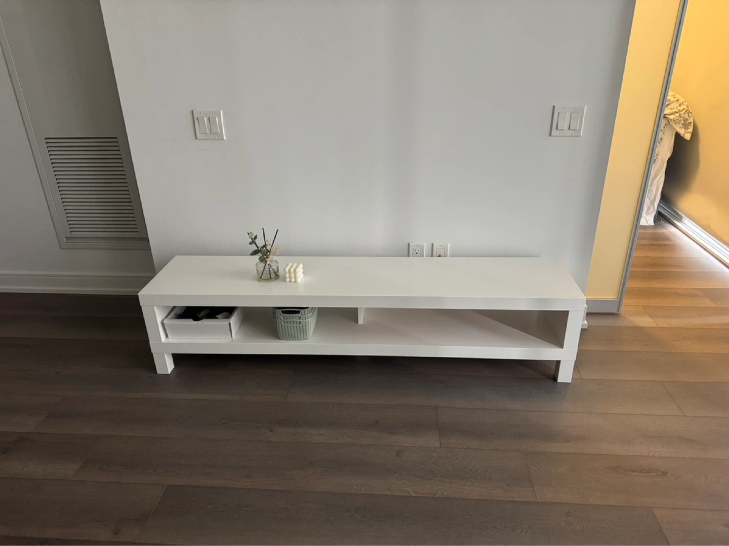 White TV Stand - photo 3