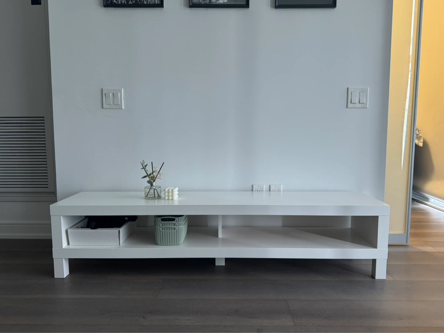 White TV Stand - photo 2
