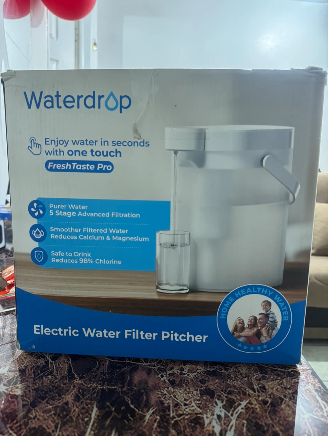 Waterdrop Electric Water Filter Pitcher - WD-ED06W