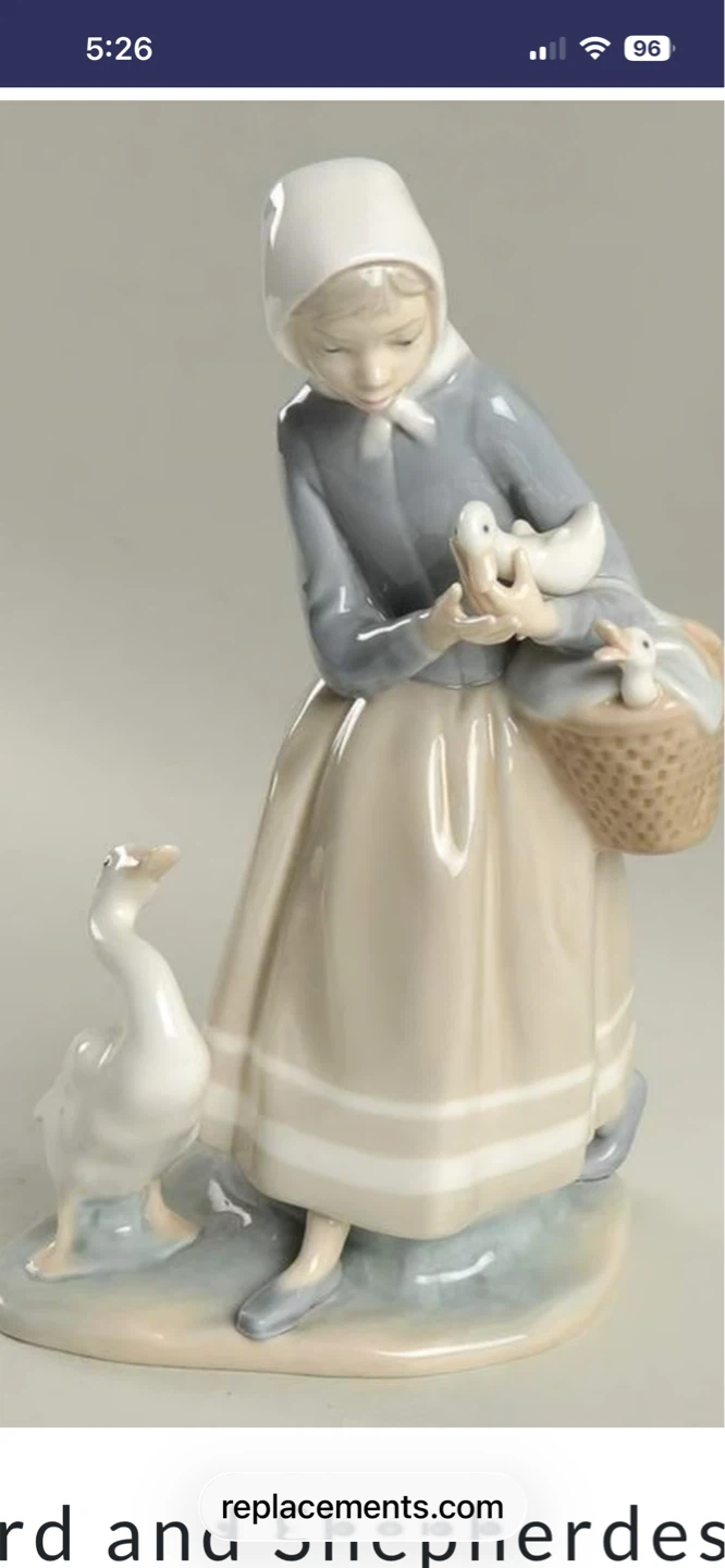 Lladro Shepherdess with Ducks Figurine - photo 3