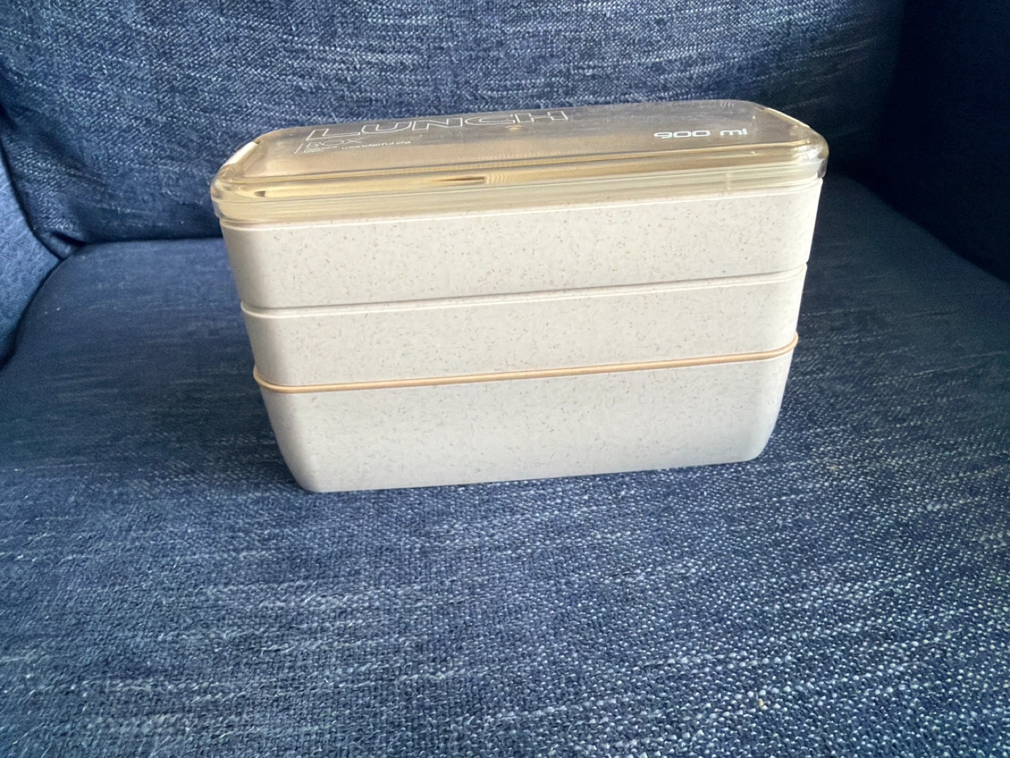 Stackable Lunch Box with Utensils - 900 ml