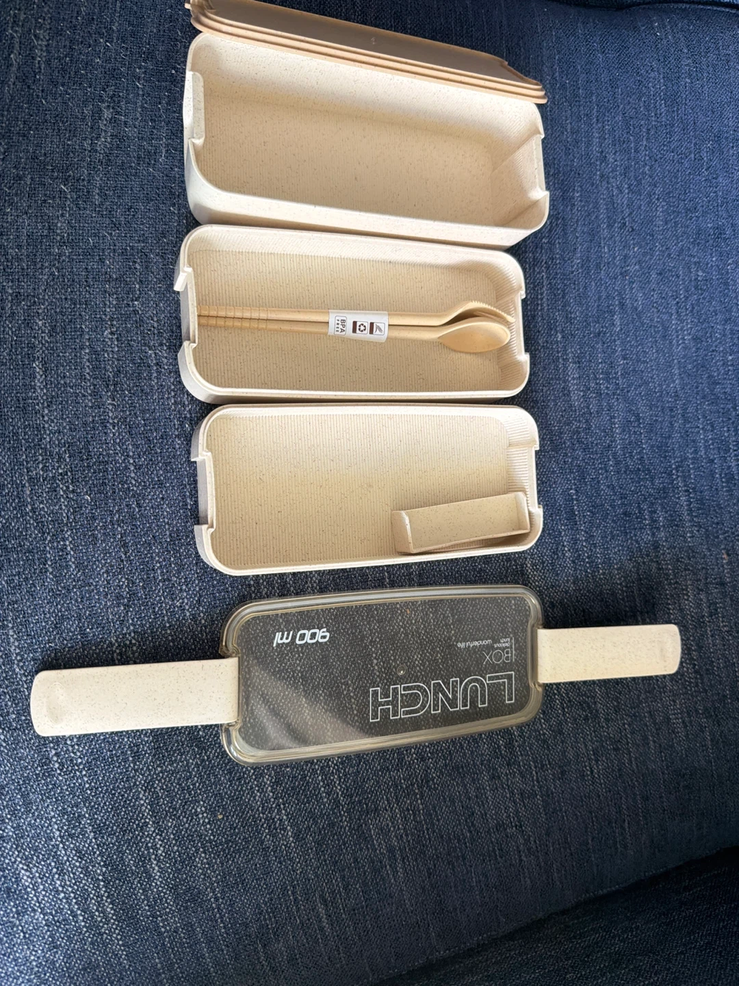 Stackable Lunch Box with Utensils - 900 ml - photo 3