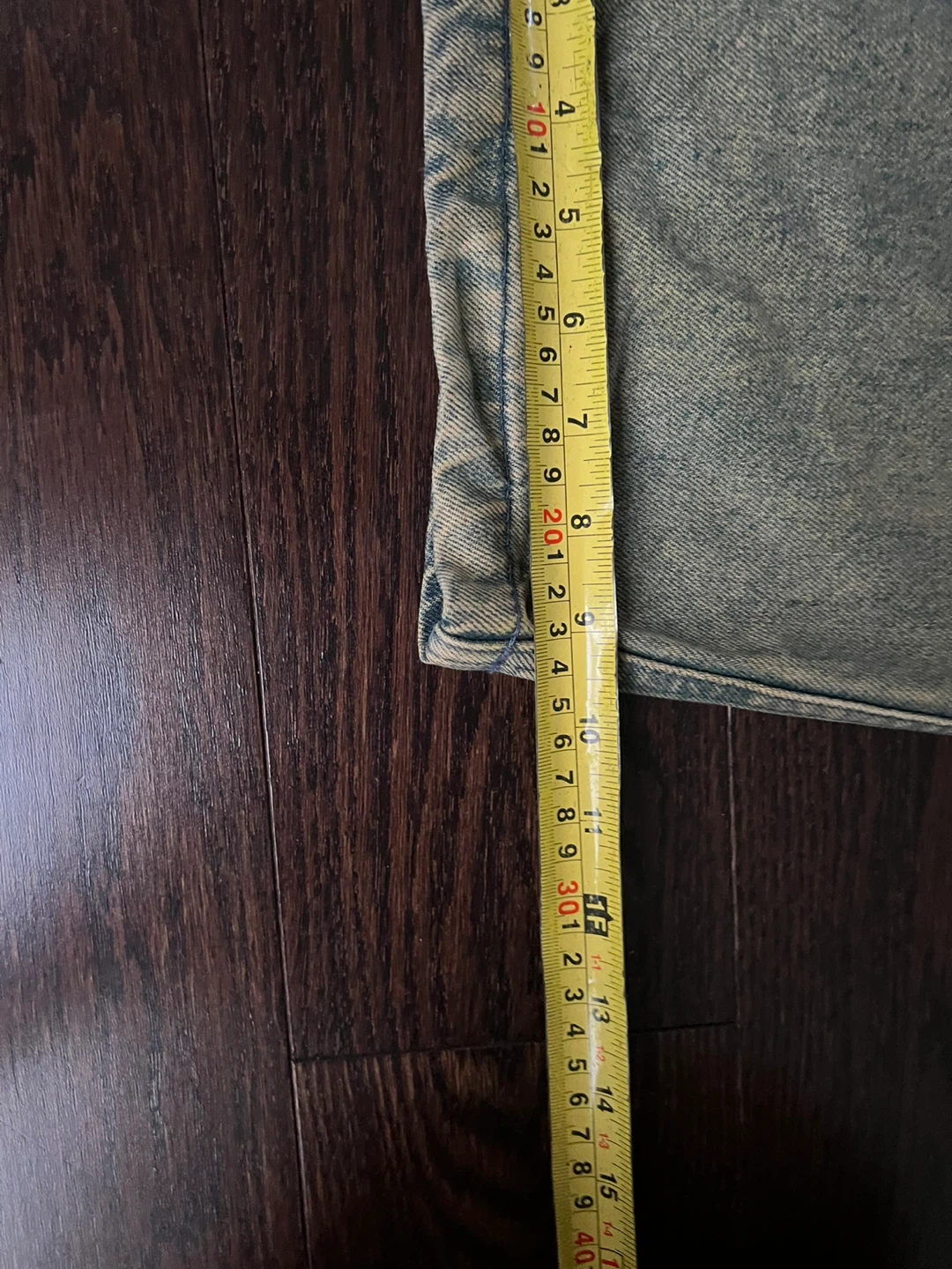 Distressed Y2K Vintage Wash Baggy Denim - Faded Green/Brown - photo 4