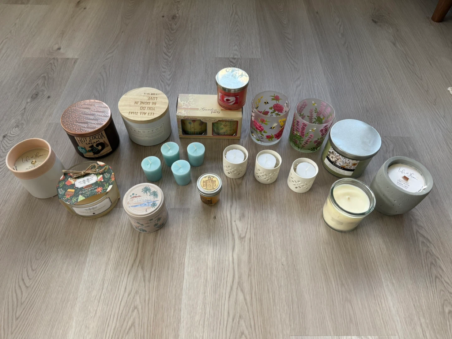 Big lot of all new unburned candles