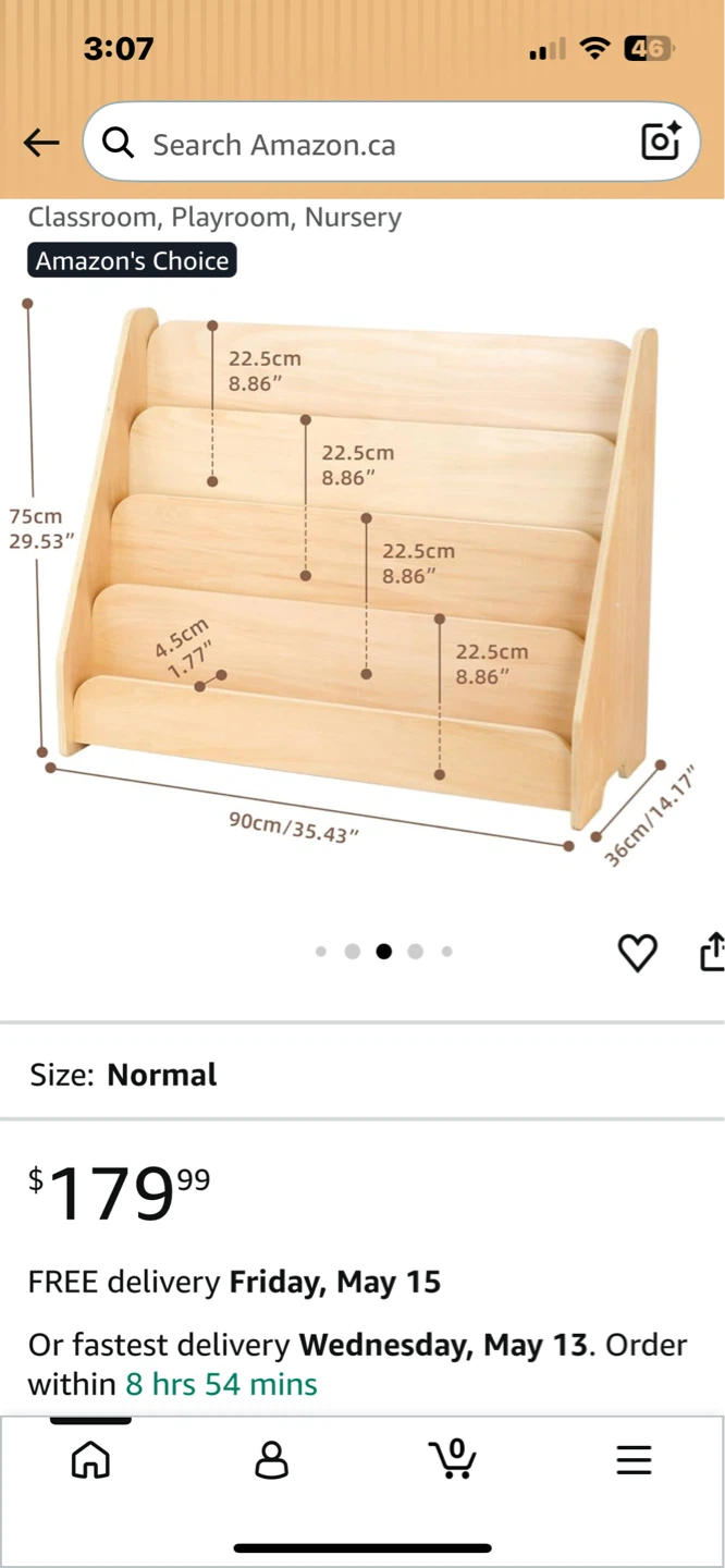 Wooden Kids Bookshelf - photo 3