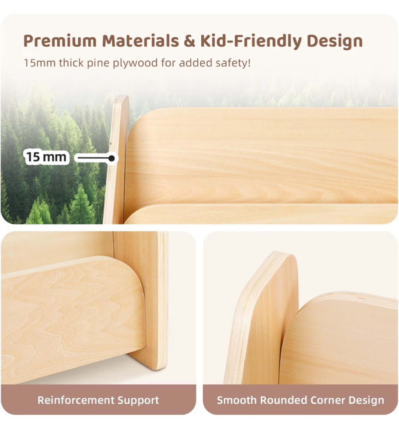 Wooden Kids Bookshelf - photo 4