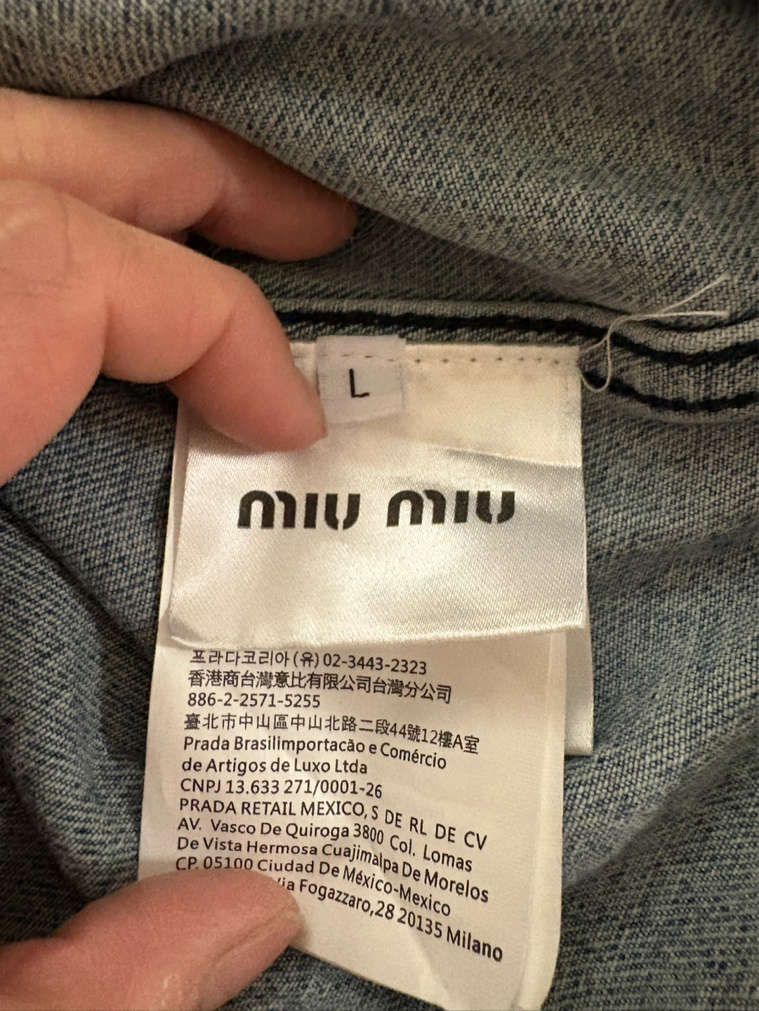 Miu Miu Denim Shirt Size L - photo 4