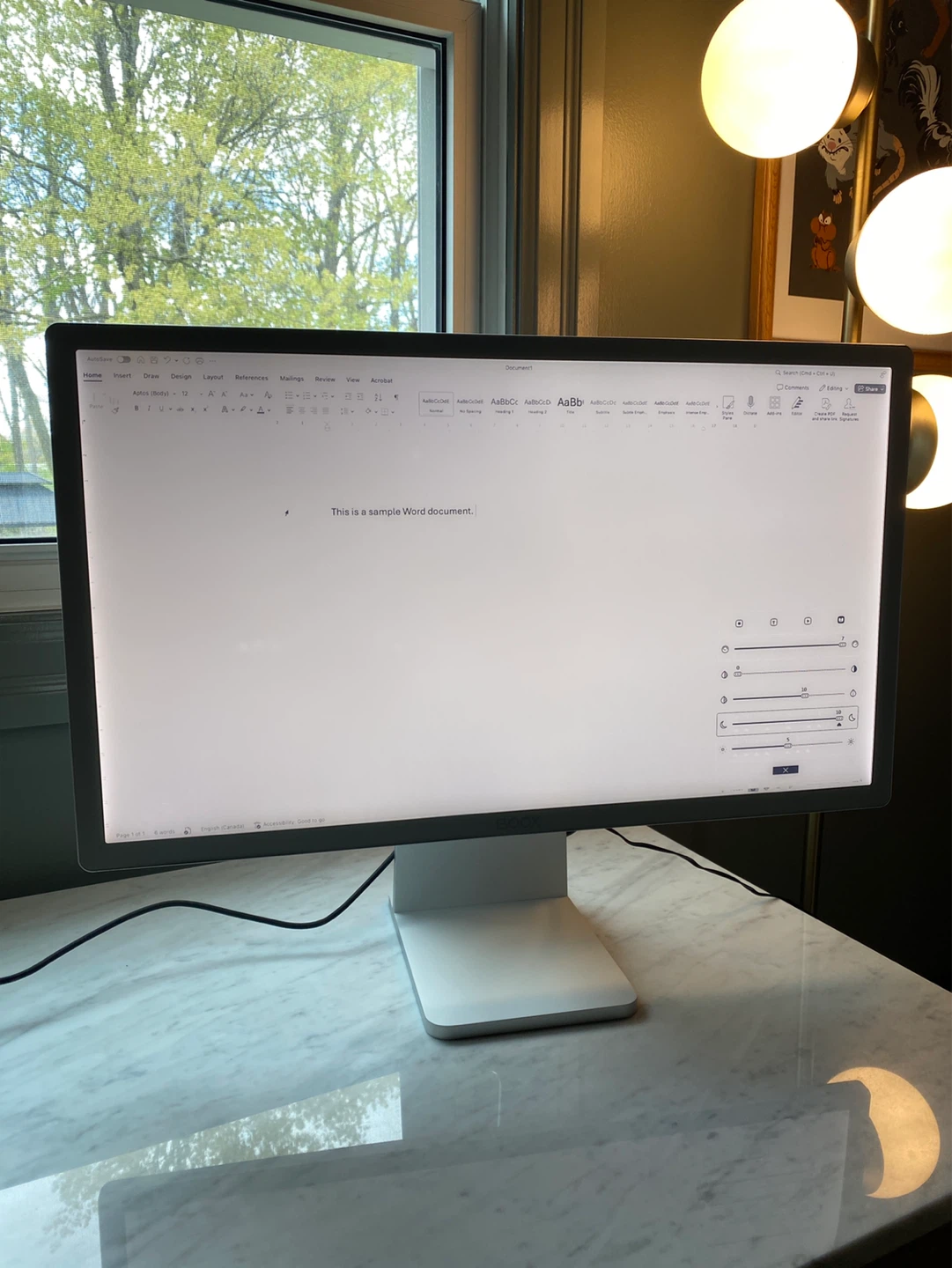 BOOX Mira Pro 25.3" e-ink Monitor (black and white version) - photo 5