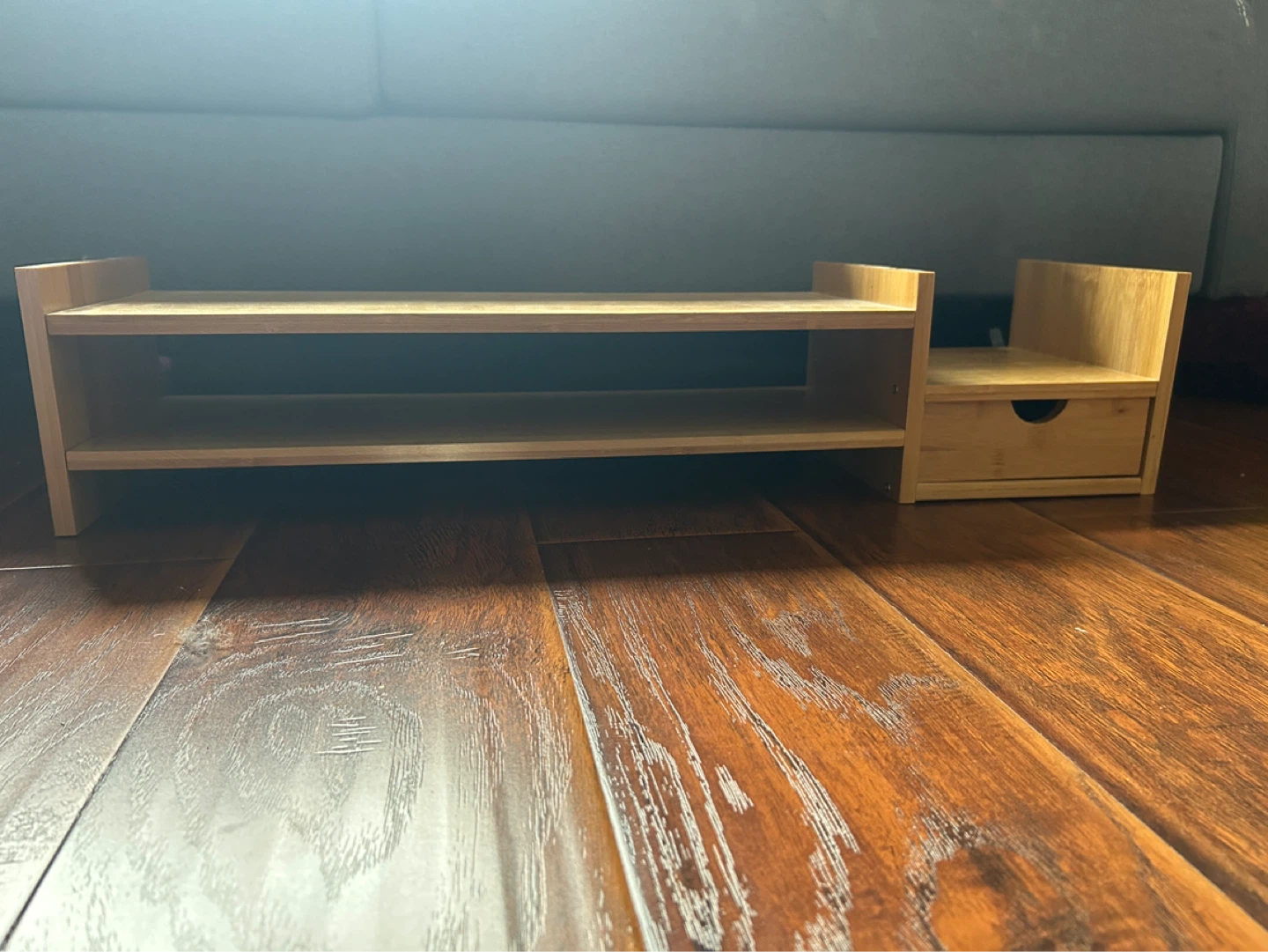 Wooden Monitor Stand with Drawer