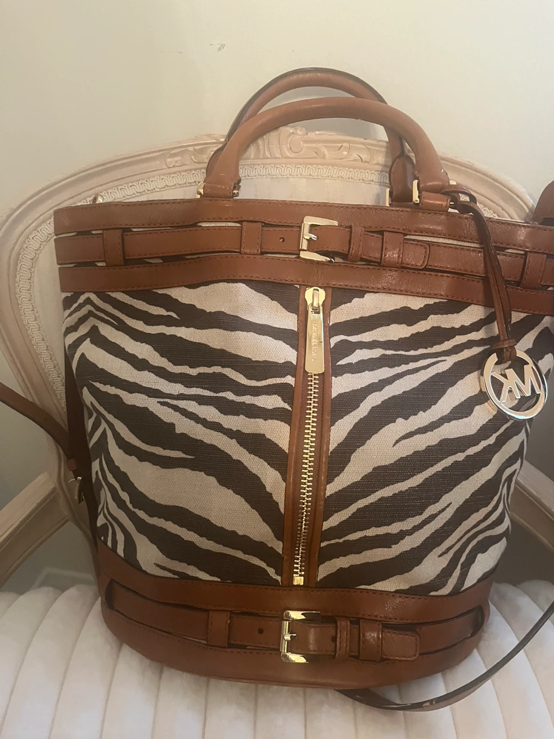 Michael Kors Zebra Print Satchel Handbag - photo 2