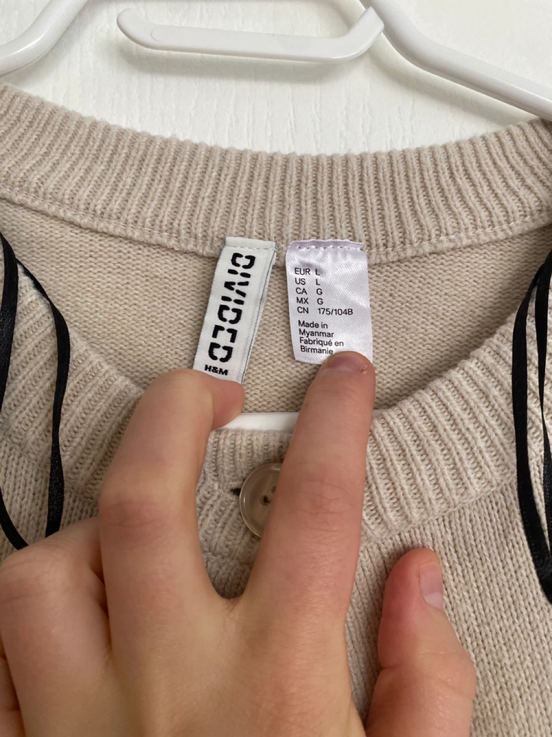 H&M Divided Beige Cardigan - Size L - photo 3