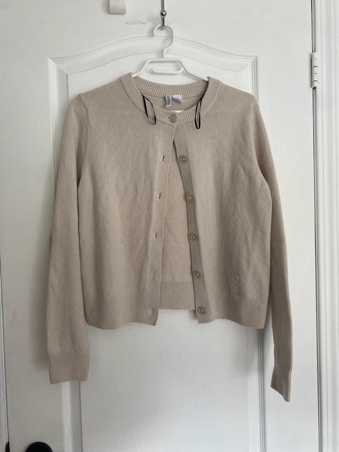 H&M Divided Beige Cardigan - Size L